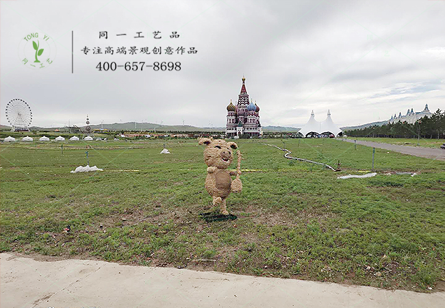 稻草工藝品十二生肖豬造型