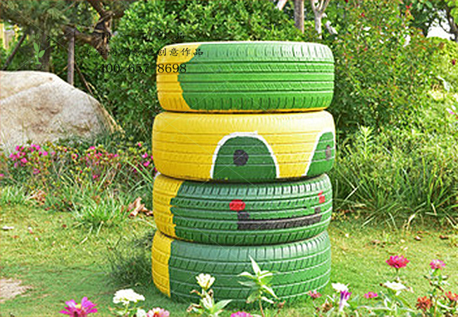 輪胎小品青蛙造型