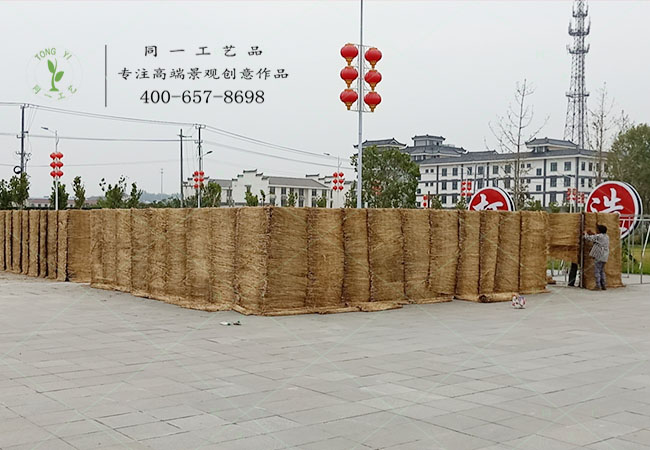 徐州稻草工藝品迷宮現(xiàn)場(chǎng)制作