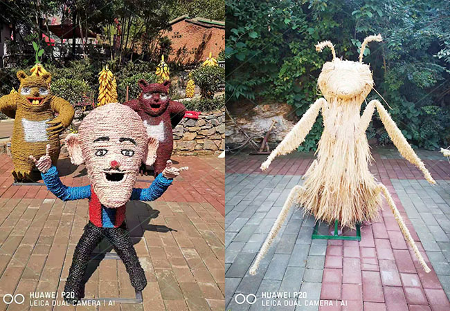 稻草工藝品現場案例圖