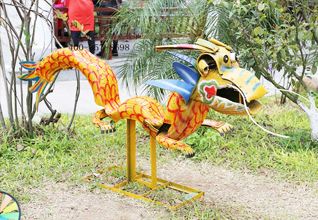 輪胎工藝品中國龍造型